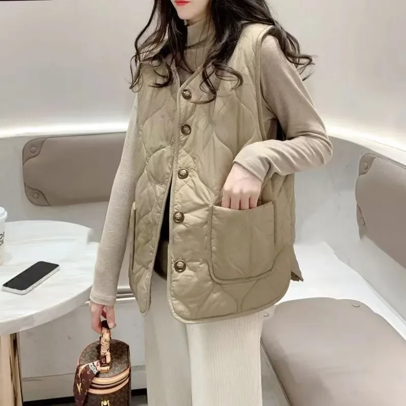 Padded Vest Gilet - Warm Women's Padded Cotton Vests Quilted