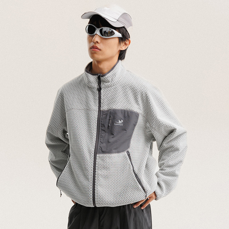 Winter Clothing Uae - Autumn Winter Polar Fleece Wavy Stripes