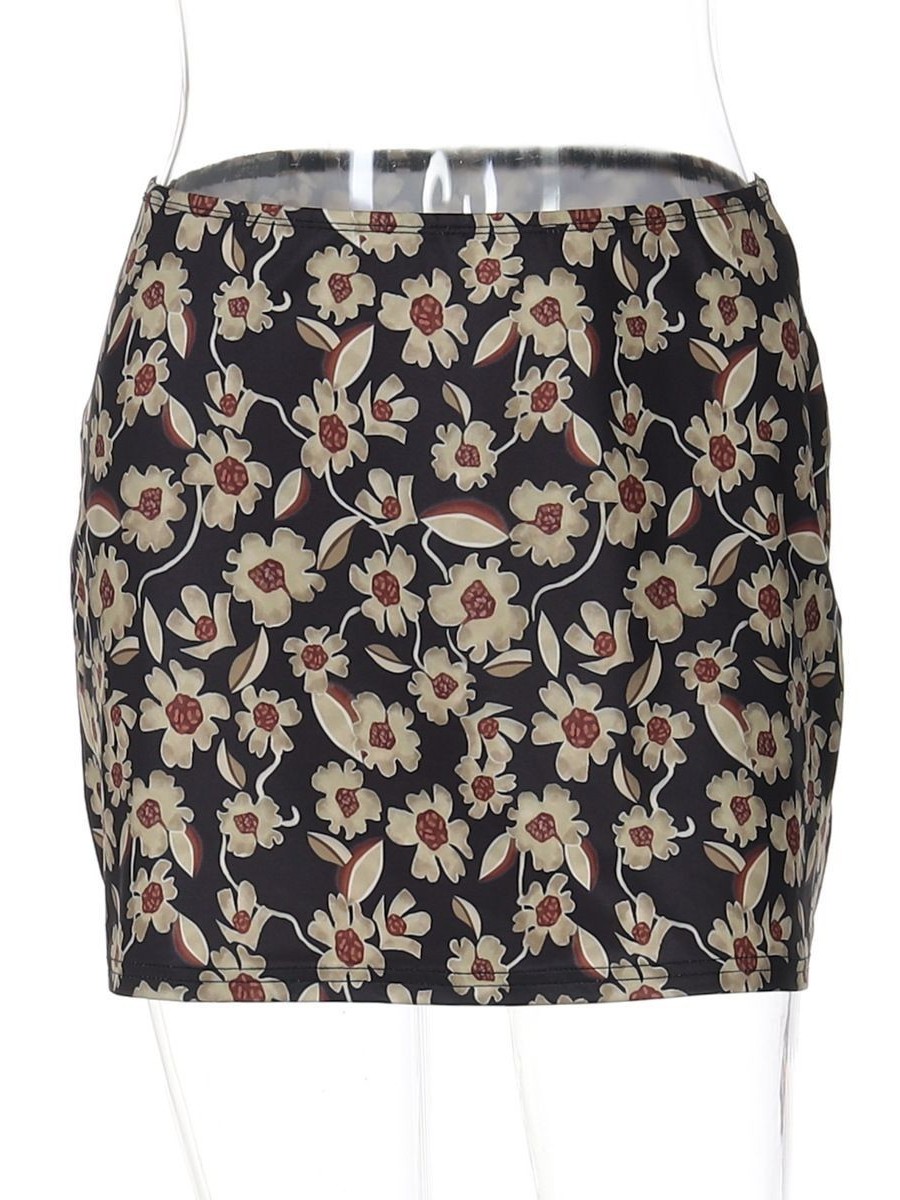 Winter Clothing Korean - Fashionable Floral Print Slim Fit High