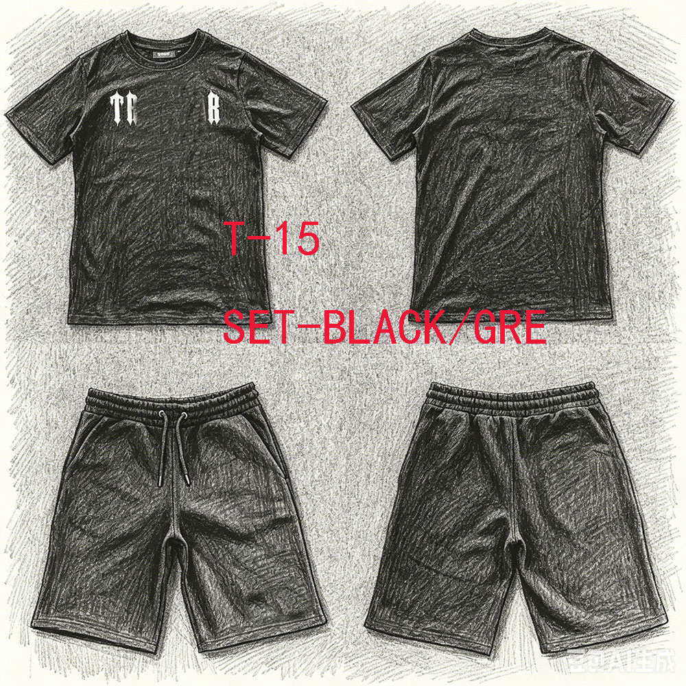 Winter Clothing For Women - T-15 Short Set Tracksuit Trousers T-shirt