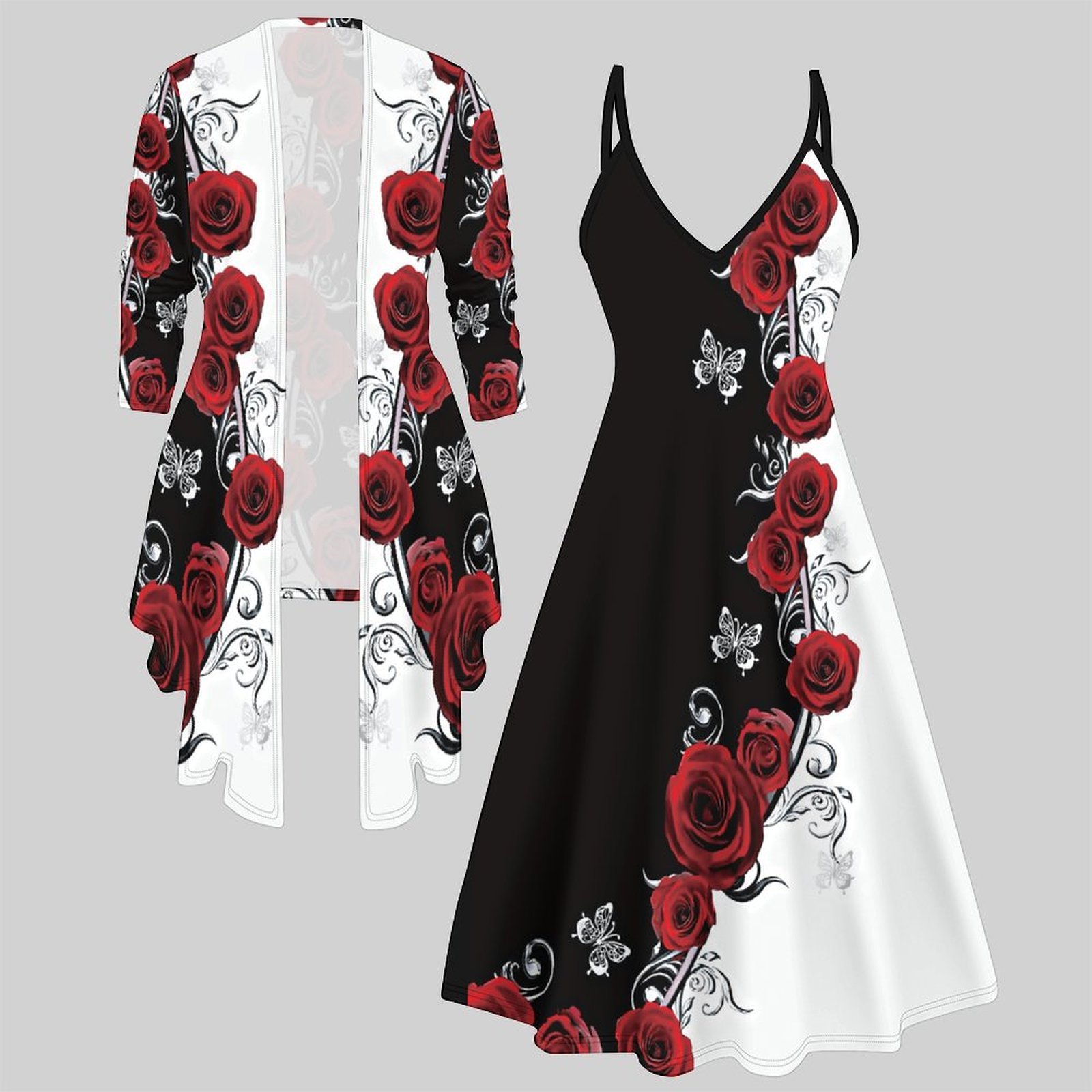 Winter Clothing Online - Print Two Piece Set Women Midi