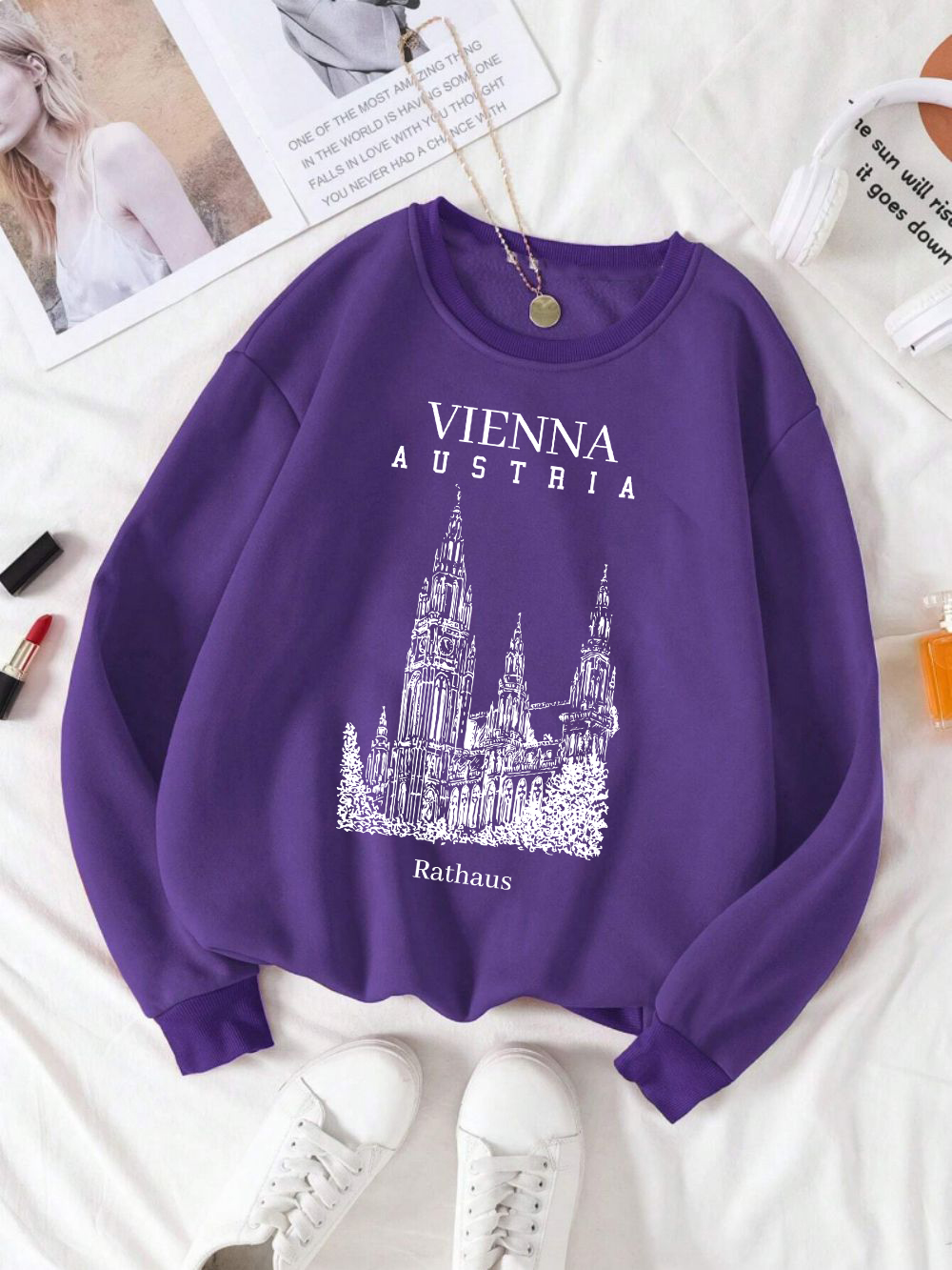 Vienna Austria Rathaus Print W - Winter Clothing Vienna 评论和价格