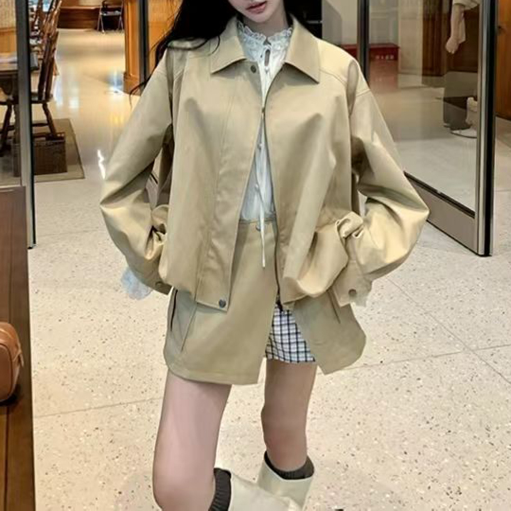 TWOTWINSTYLE Khakl Spliced Poc - Winter Clothing Online 评论和价格