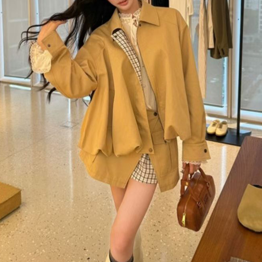 TWOTWINSTYLE Khakl Spliced Poc - Winter Clothing Online 评论和价格