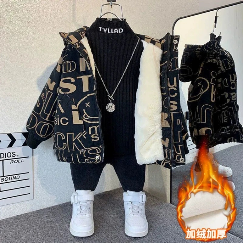 Boys Coat Jacket Overcoat Cott - Winter Clothing Drawing For Kids 评论和价格