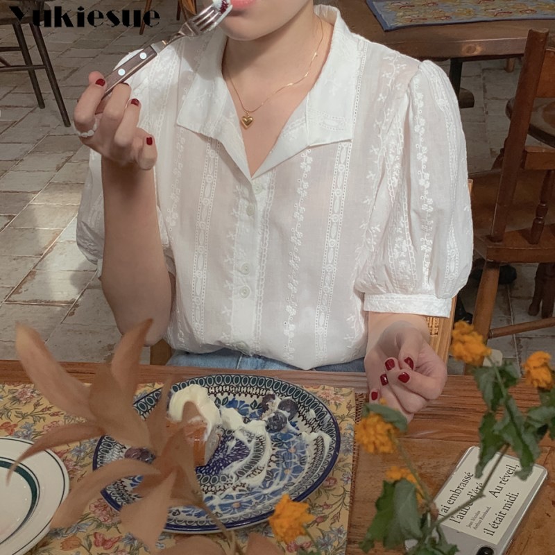 Shirts Women All-match V-Neck  - Winter Clothing Korean 评论和价格