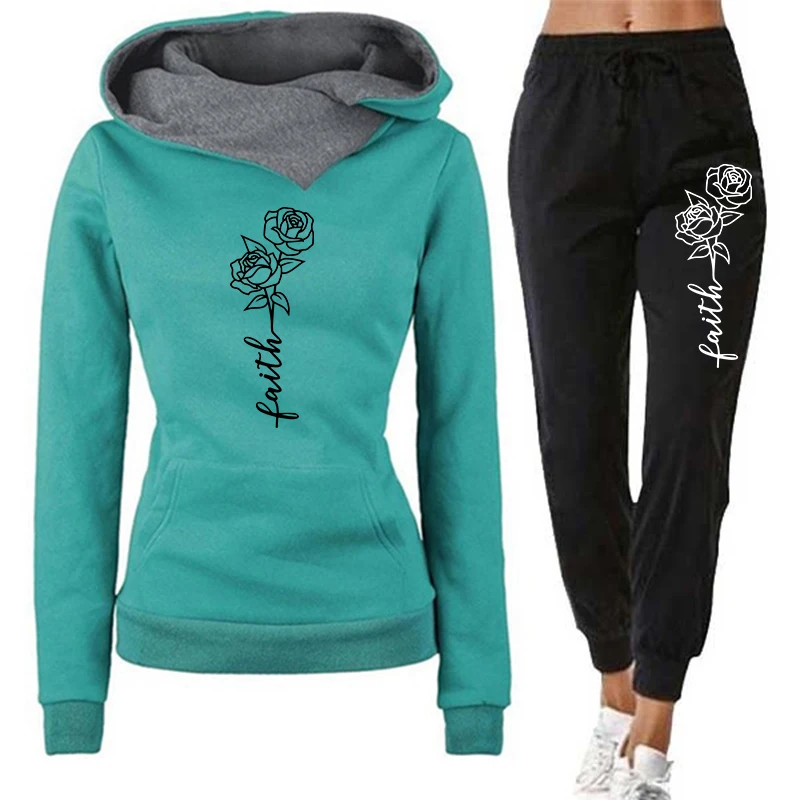 Casual Women's Hoodie Tracksui - Winter Clothing Factory Outlet 评论和价格