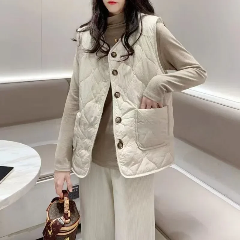 Warm Women's Padded Cotton Ves - Padded Vest Gilet 评论和价格