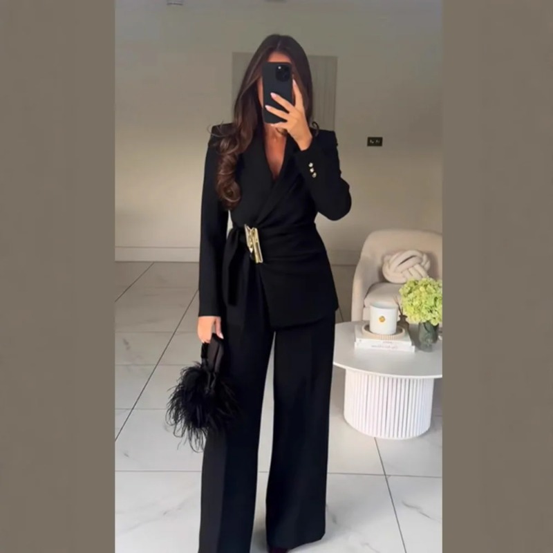 Women's Suit Pants Two-Piece S - Winter Clothing Women Sale 评论和价格