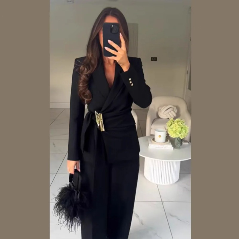 Women's Suit Pants Two-Piece S - Winter Clothing Women Sale 评论和价格