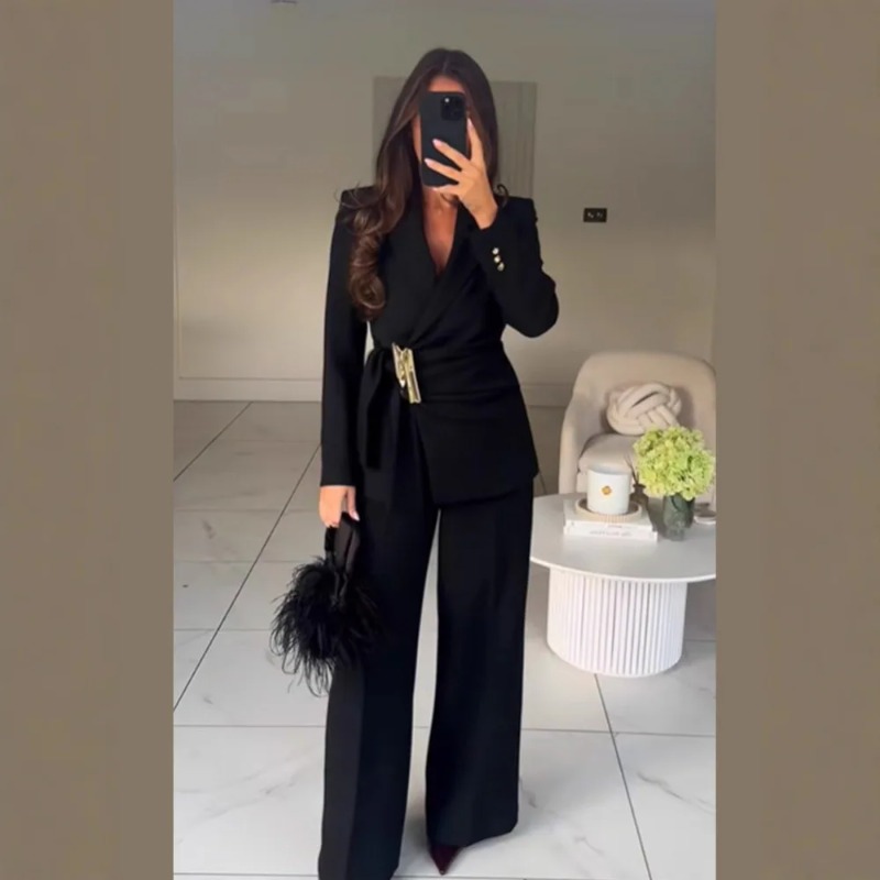 Women's Suit Pants Two-Piece S - Winter Clothing Women Sale 评论和价格