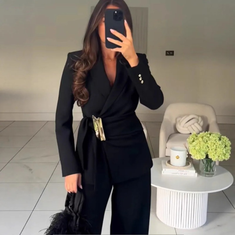 Women's Suit Pants Two-Piece S - Winter Clothing Women Sale 评论和价格