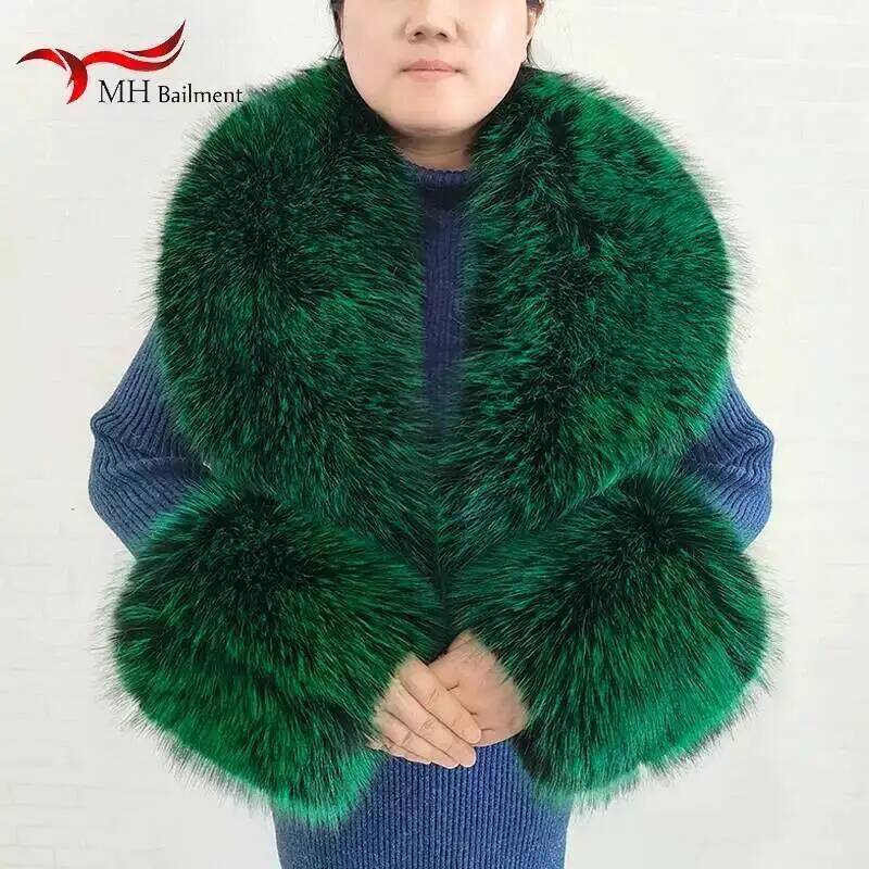 Large Women Faux Fox Fur Scarf - Winter Clothing Online 评论和价格
