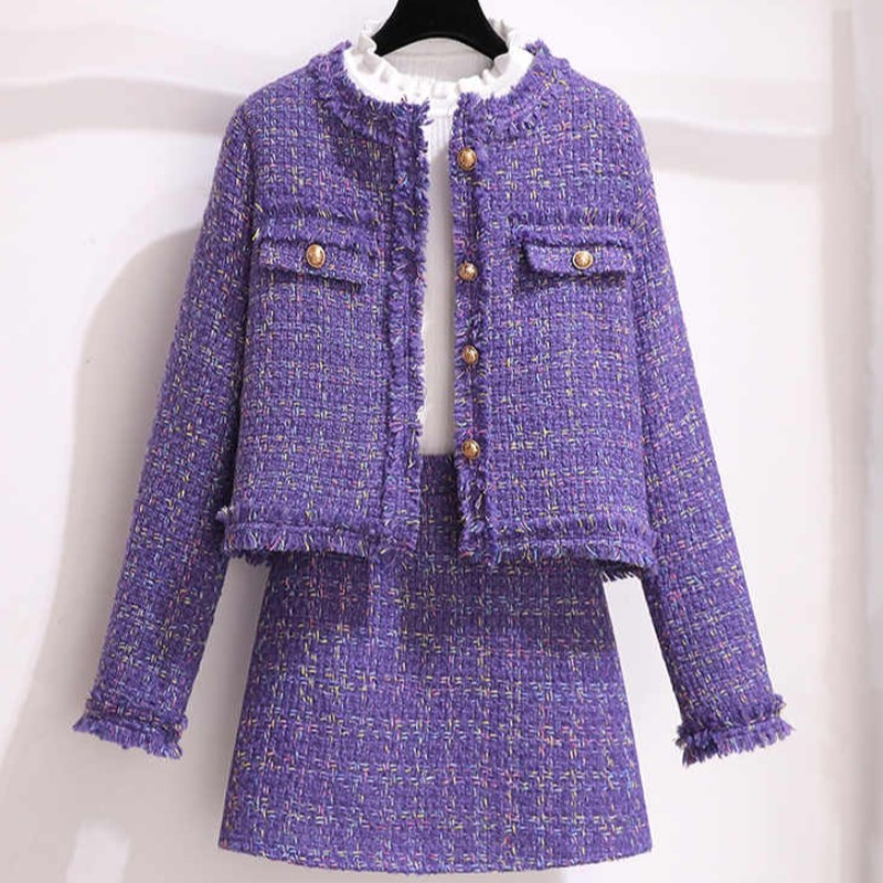 Women Elegant Tweed Fragrant W - Jack Winter Clothing 评论和价格