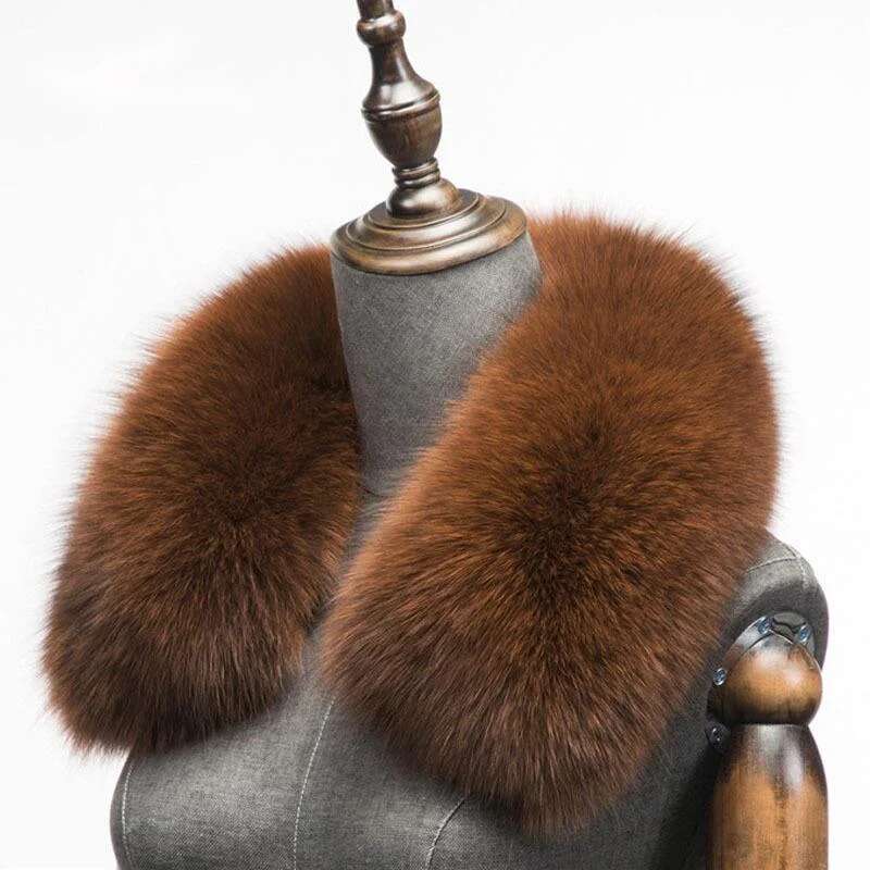 Winter Natural Fox Fur Scarf S - Winter Clothing Uae 评论和价格