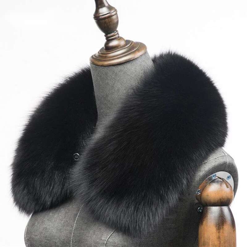 Winter Natural Fox Fur Scarf S - Winter Clothing Uae 评论和价格