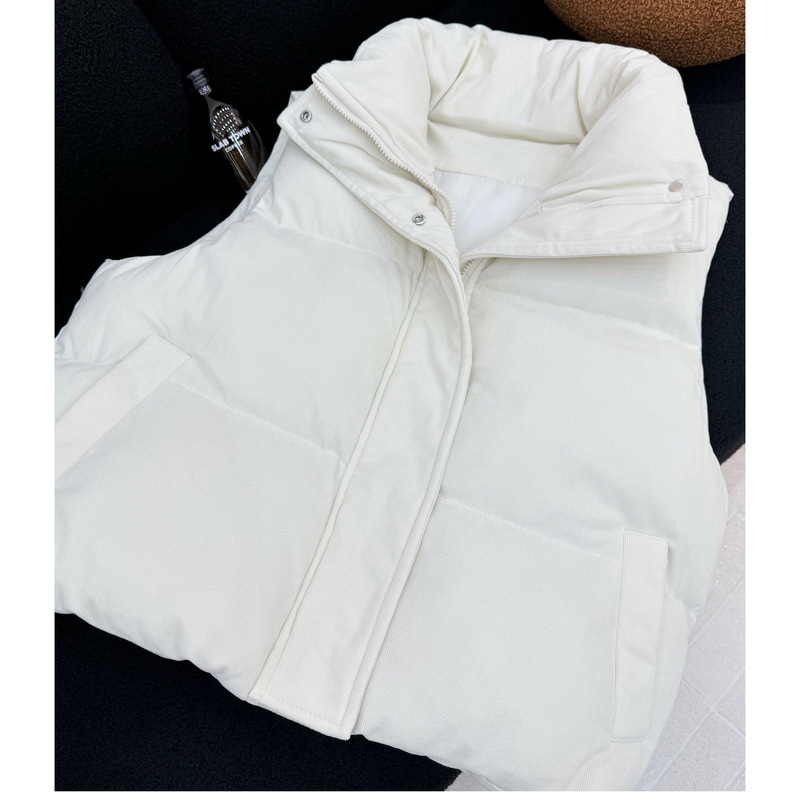 Puffer Vest Women Stand Collar - Padded Vest Gilet 评论和价格