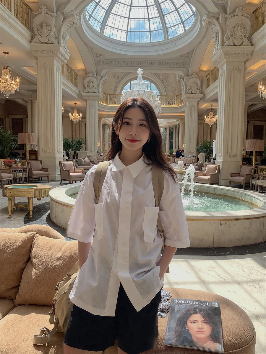 Short Sleeve Korean Style Shir - Winter Clothing Korean 评论和价格
