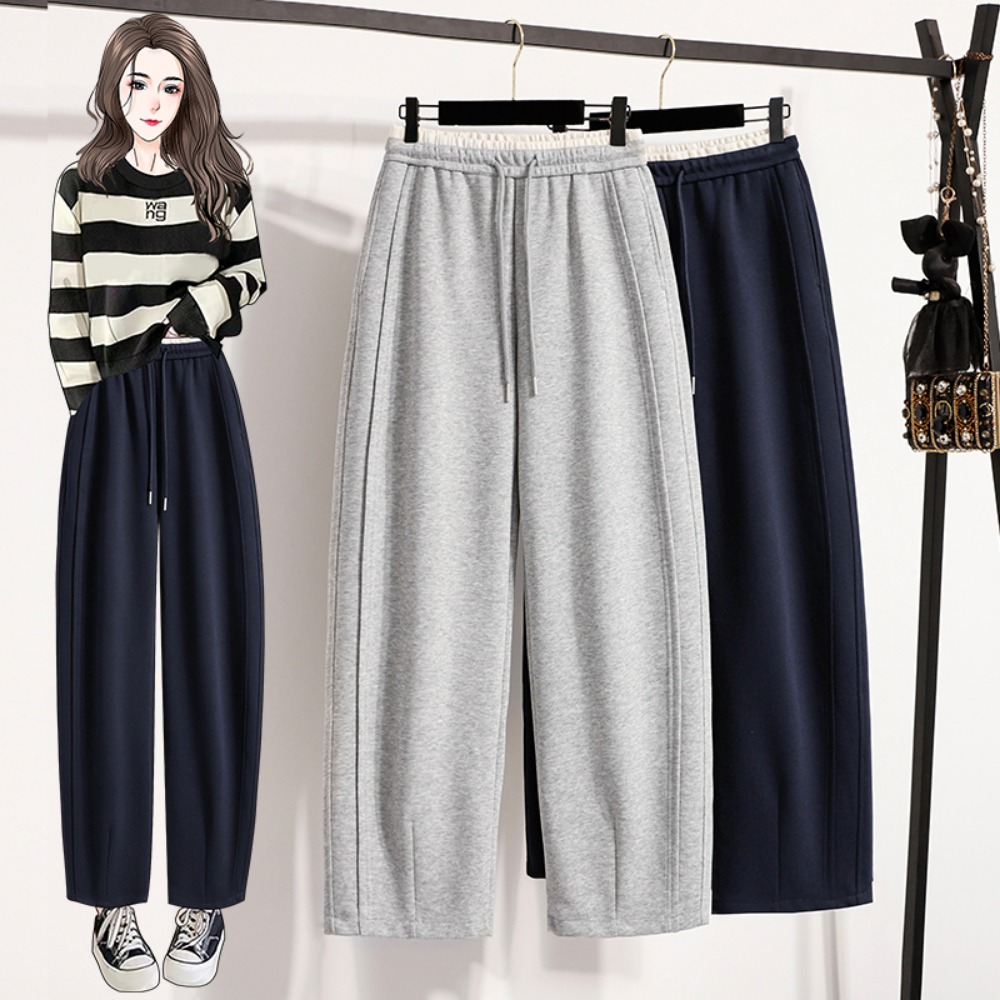 Casual High Waist Spliced Stra - Winter Clothing Korean 评论和价格