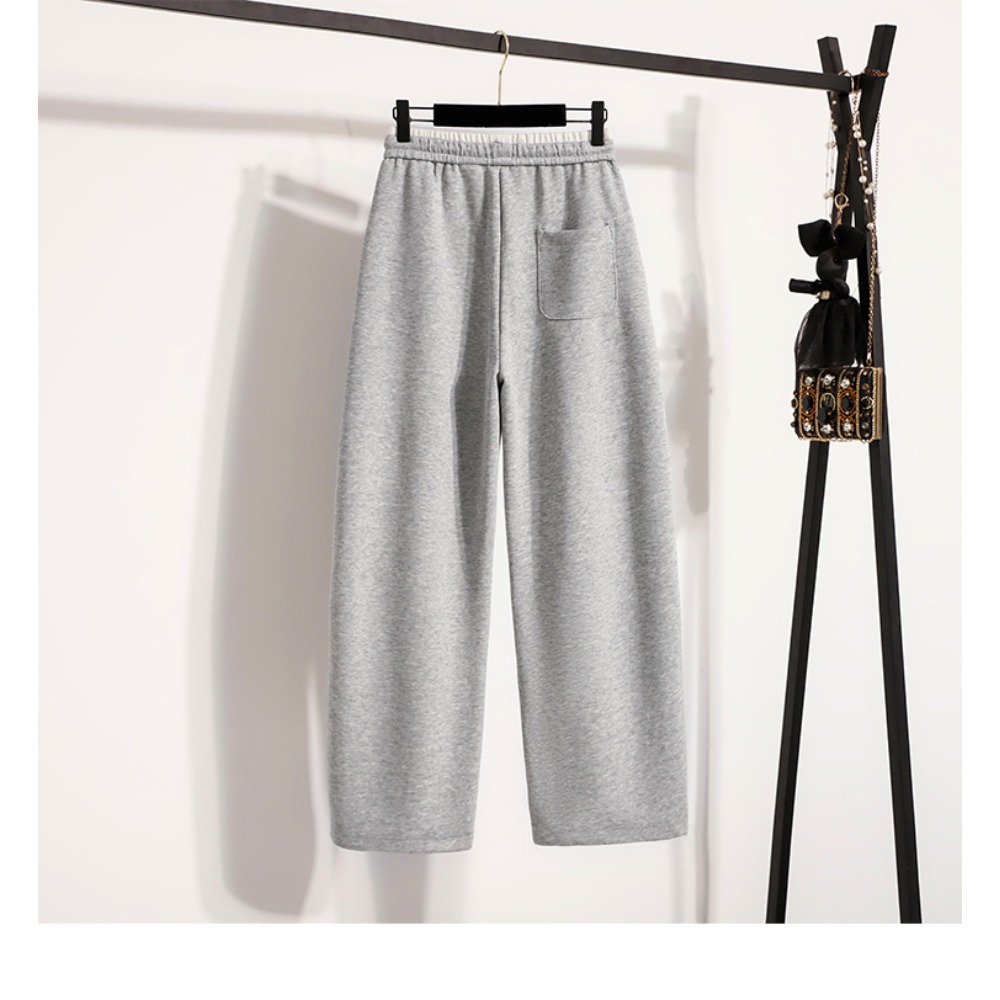 Casual High Waist Spliced Stra - Winter Clothing Korean 评论和价格
