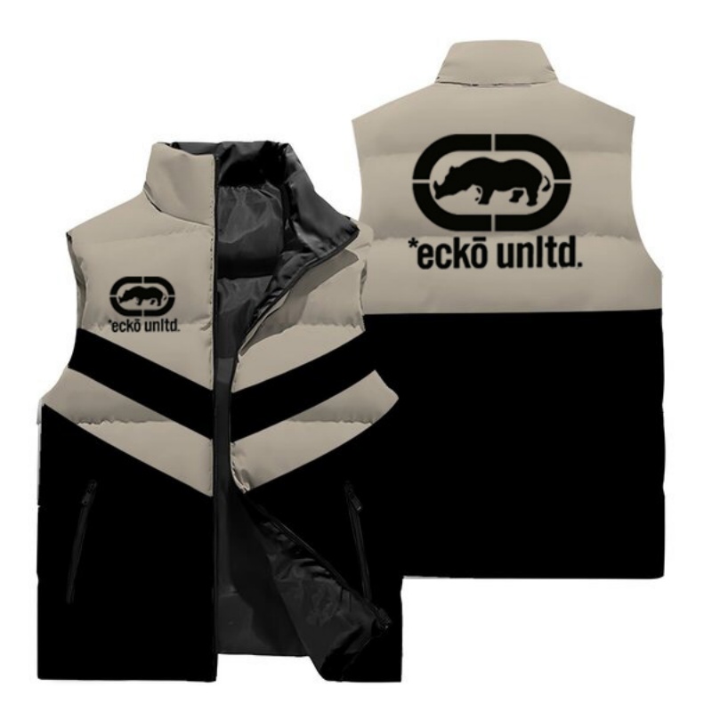 New Men Rhino Logo Leopard Pri - Padded Vest Gilet 评论和价格