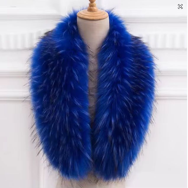 Natural Fur Collar Real raccoo - Winter Clothing Online 评论和价格
