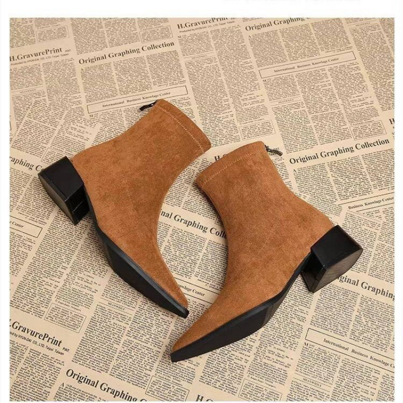 New Low Heel Women Mordern Ank - Winter Clothing For Women 评论和价格