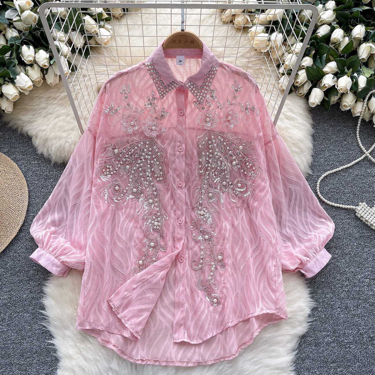 Women's Shiny Button Shirt Spr - Winter Clothing Korean 评论和价格