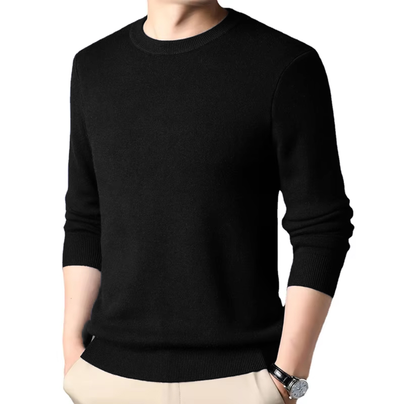 Men's Solid Color Knitted Pull - Winter Clothing Uae 评论和价格