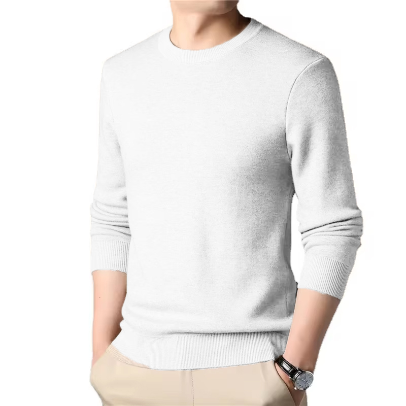 Men's Solid Color Knitted Pull - Winter Clothing Uae 评论和价格