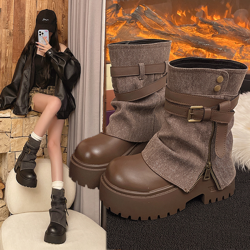 Ankle Boots for Women Cowboy F - Winter Clothing For Women 评论和价格