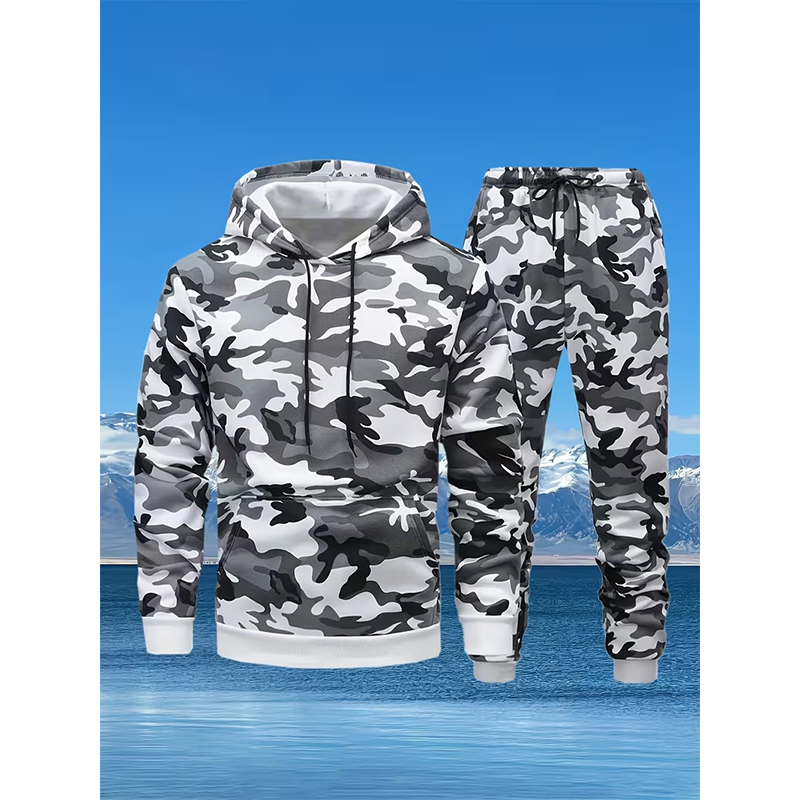 Autumn Camouflage 3D Print Hoo - Winter Clothing For Women 评论和价格