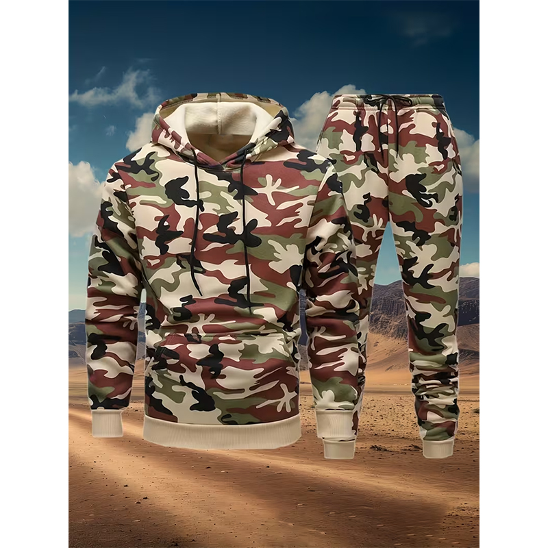 Autumn Camouflage 3D Print Hoo - Winter Clothing For Women 评论和价格
