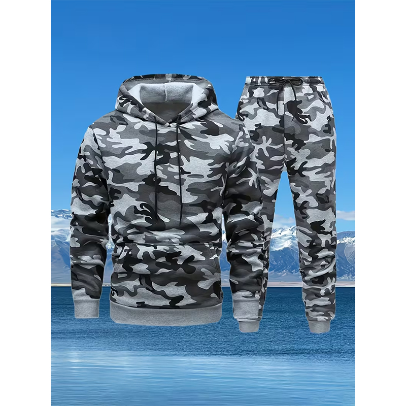 Autumn Camouflage 3D Print Hoo - Winter Clothing For Women 评论和价格