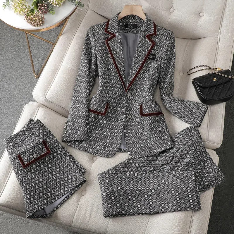 Women Elegant Office Pant Suit - Jack Winter Clothing 评论和价格