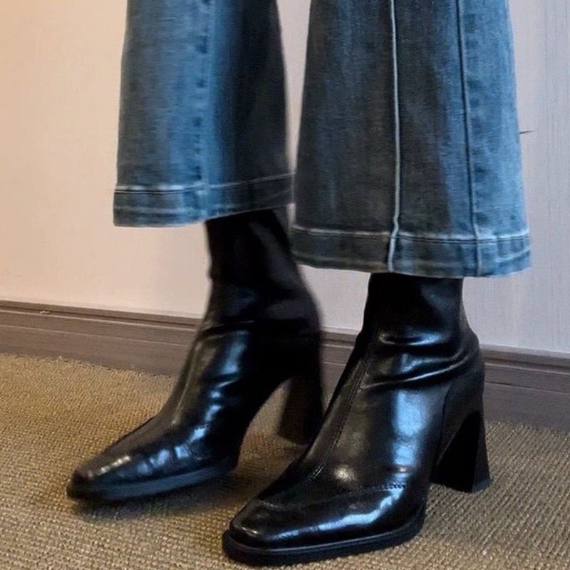High Heels Women’s Ankle Boots - Winter Clothing For Women 评论和价格