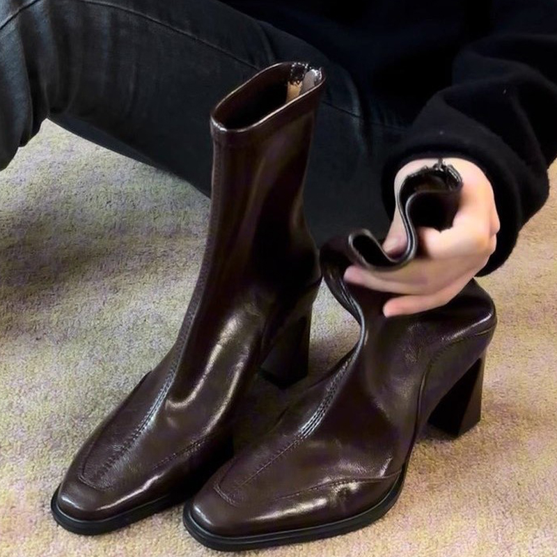 High Heels Women’s Ankle Boots - Winter Clothing For Women 评论和价格