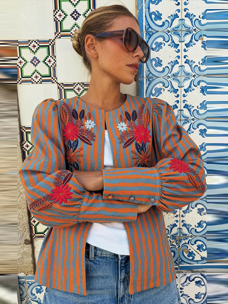 2026 Early Autumn Striped Flow - Winter Clothing For Women 评论和价格